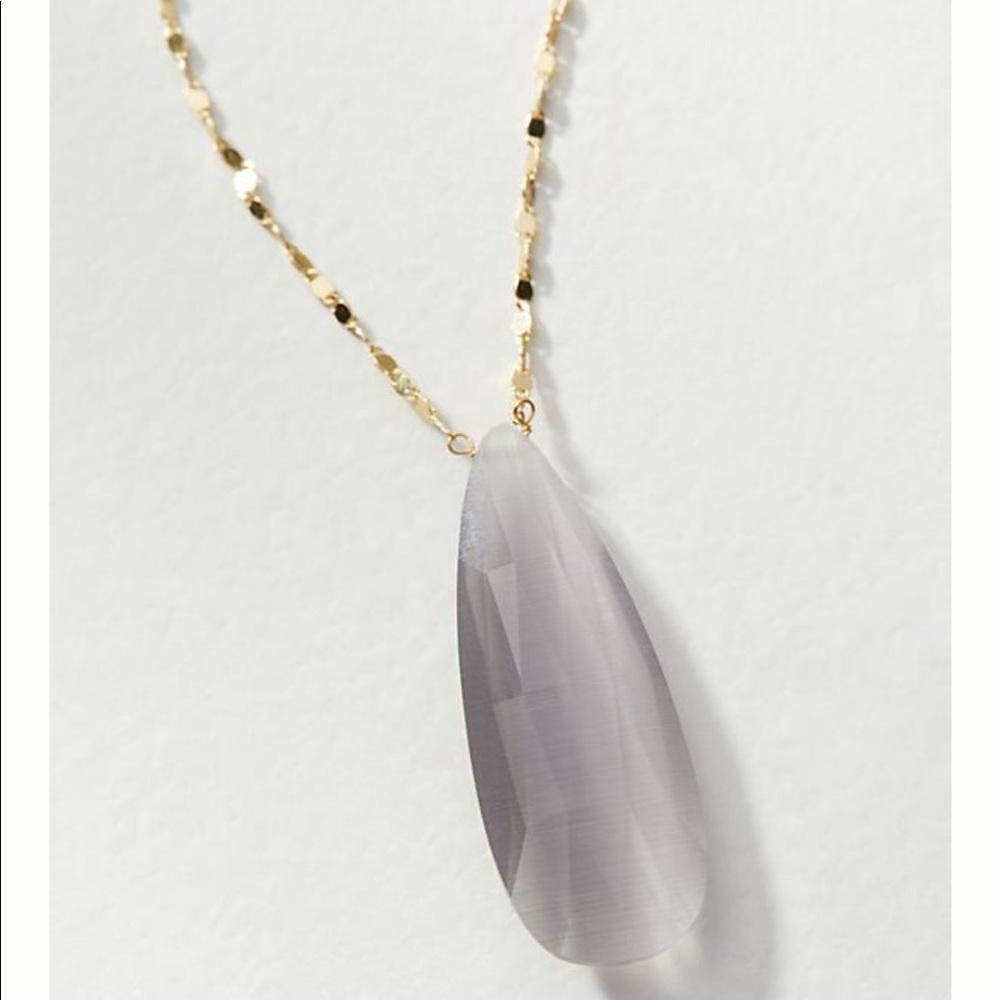 Anthropologi skipping stone necklace